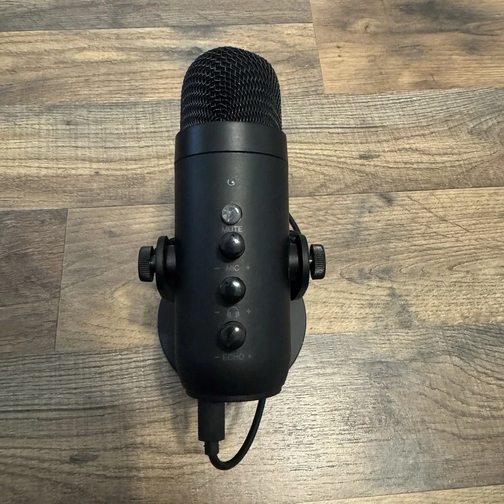 ZealSound K66 USB Microphone Desktop Mic for PC Podcast Recording Mute Stand